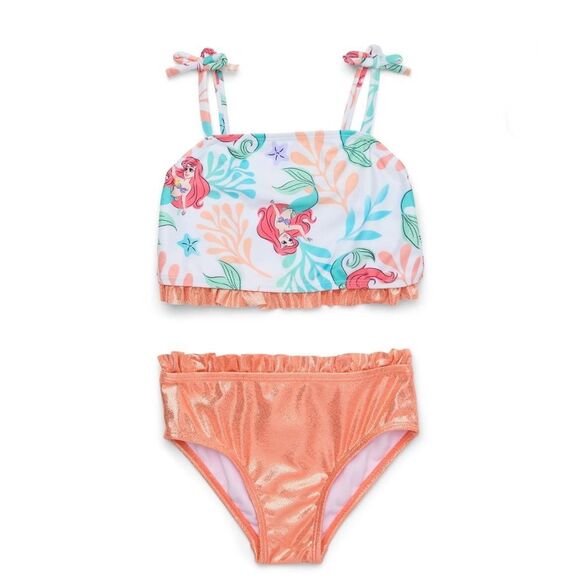 Toddler Little Mermaid Tankini & Rashguard Swimsuit 2, 2-pc Sets  Size 2T - Picture 6 of 11